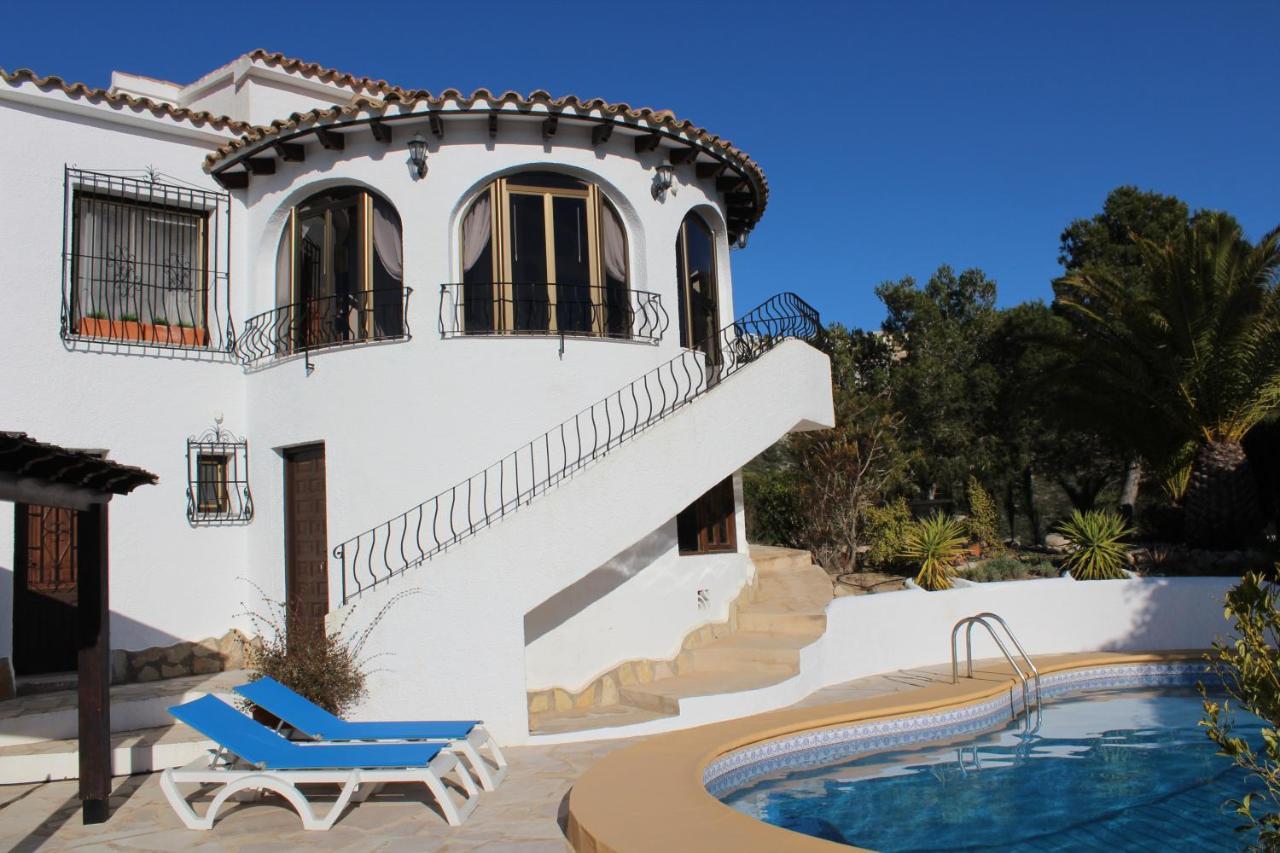 La Madrugada - Luxury Moraira Villa With Sea Views And Private Heated Pool Eksteriør bilde