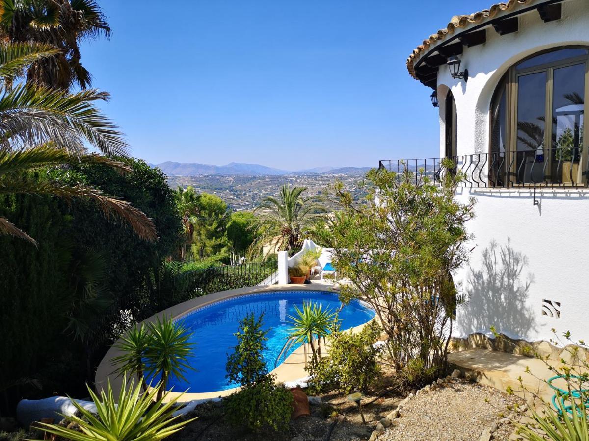 La Madrugada - Luxury Moraira Villa With Sea Views And Private Heated Pool Eksteriør bilde