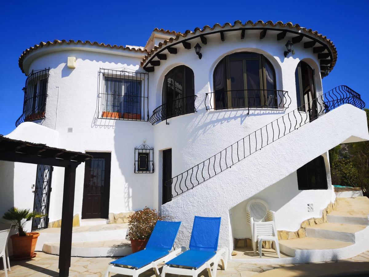 La Madrugada - Luxury Moraira Villa With Sea Views And Private Heated Pool Eksteriør bilde