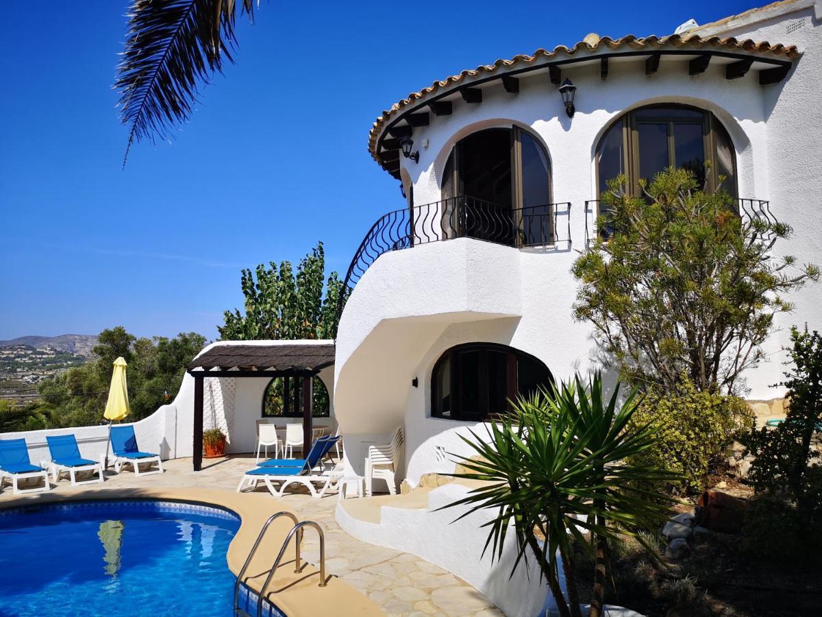 La Madrugada - Luxury Moraira Villa With Sea Views And Private Heated Pool Eksteriør bilde